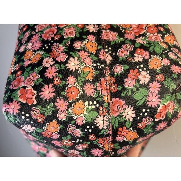 COACH F57669 Red REVERSIBLE CITY TOTE Attached WRISTLET Pouch Posey Floral - Picture 14 of 16